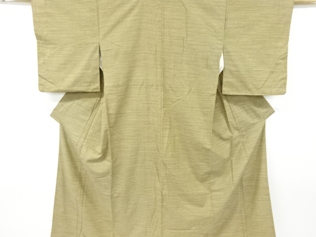 アンティーク　変わり横段織り出し手織り紬着物